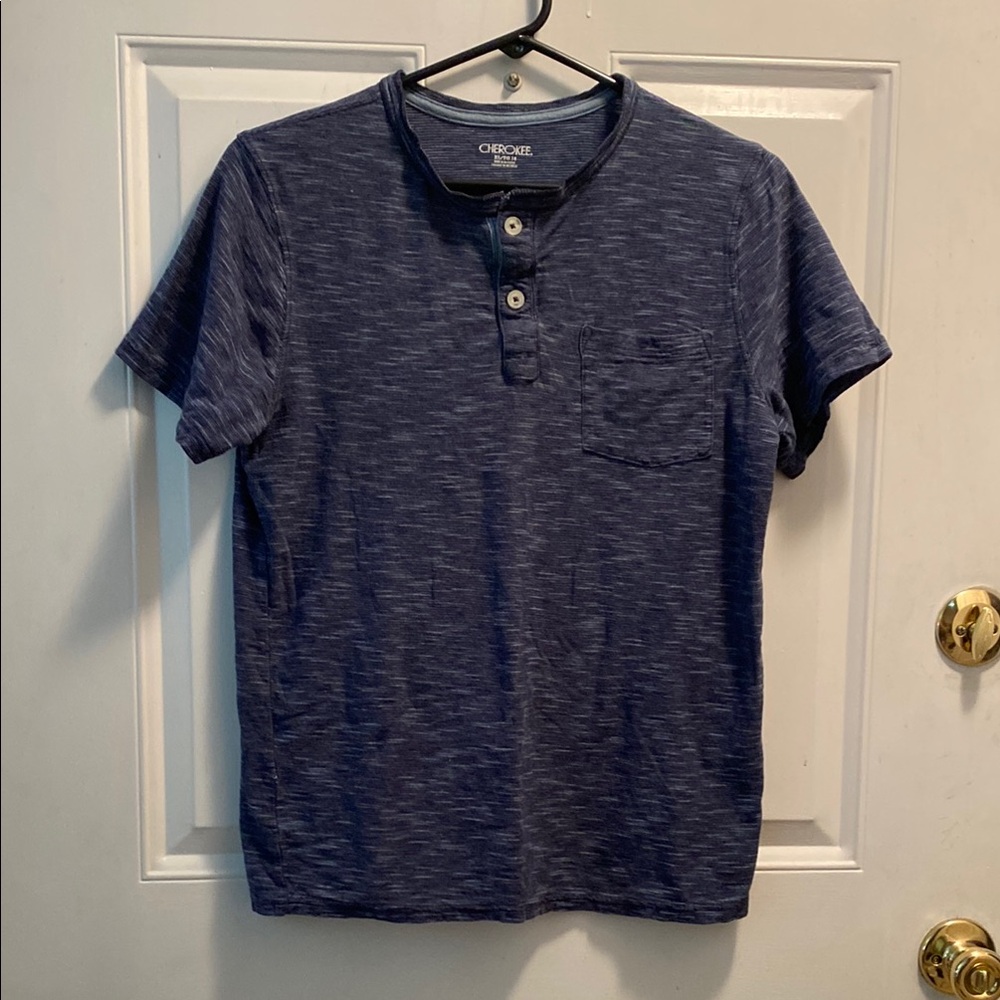 Cherokee boys Blue Henley Shirt